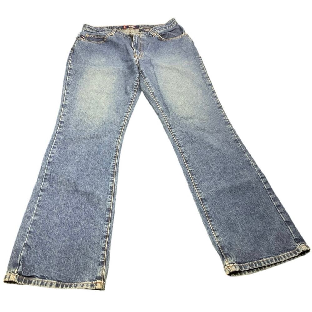 Vintage Y2K Bongo Jeans Jr/Womens 11 Bootcut Flare Low Rise 100% Cotton 2000s